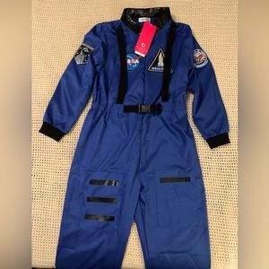 New Girls Relibeauty US Astronaut Costume Blue Size 150. Large 10-12